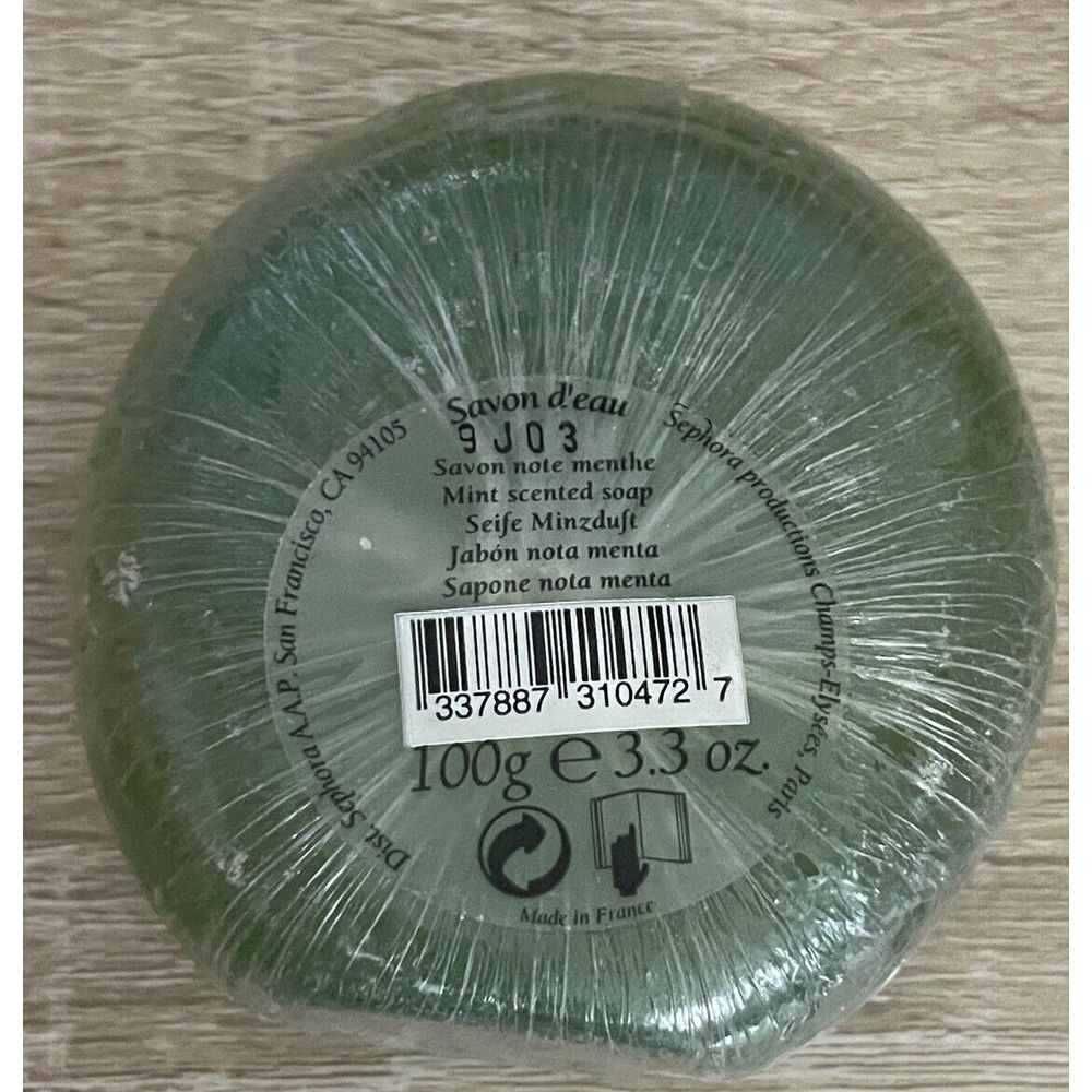Sephora Mint Scented Soap Bar Glycerine 3.3 oz/100 g‎ Sealed New Old Stock